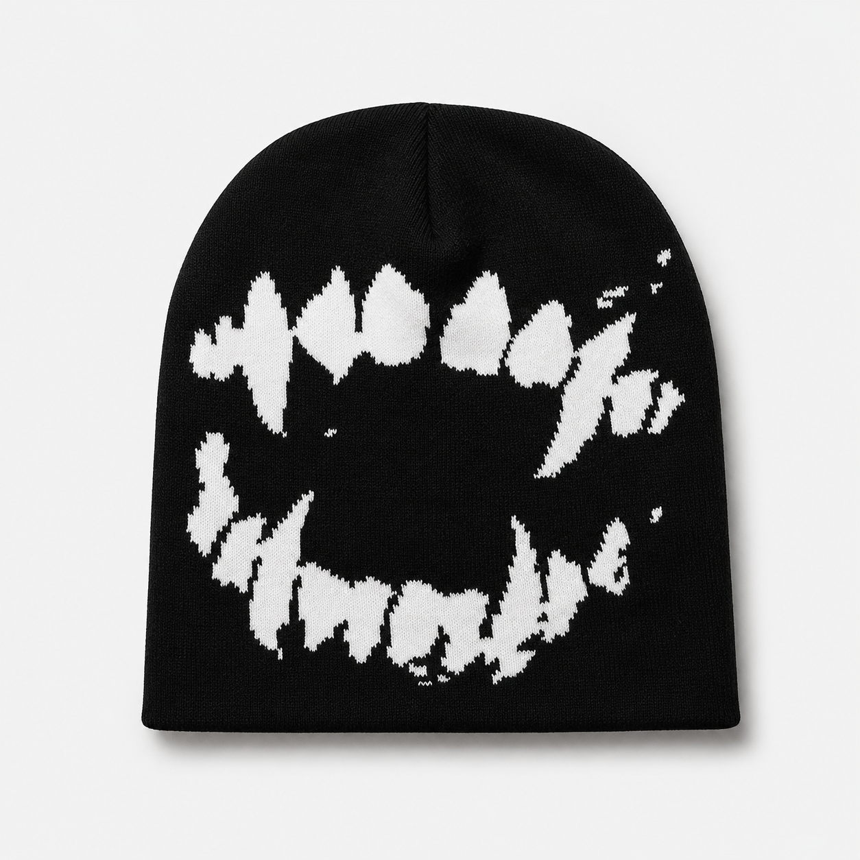 Black Graphic Beanies