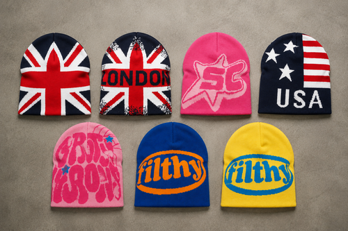 Y2K Graphic Beanies
