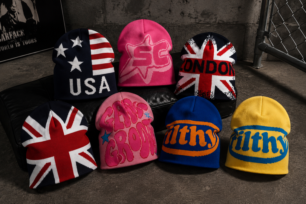 Y2K Graphic Beanies