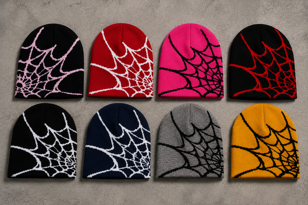 Spider Web Beanies