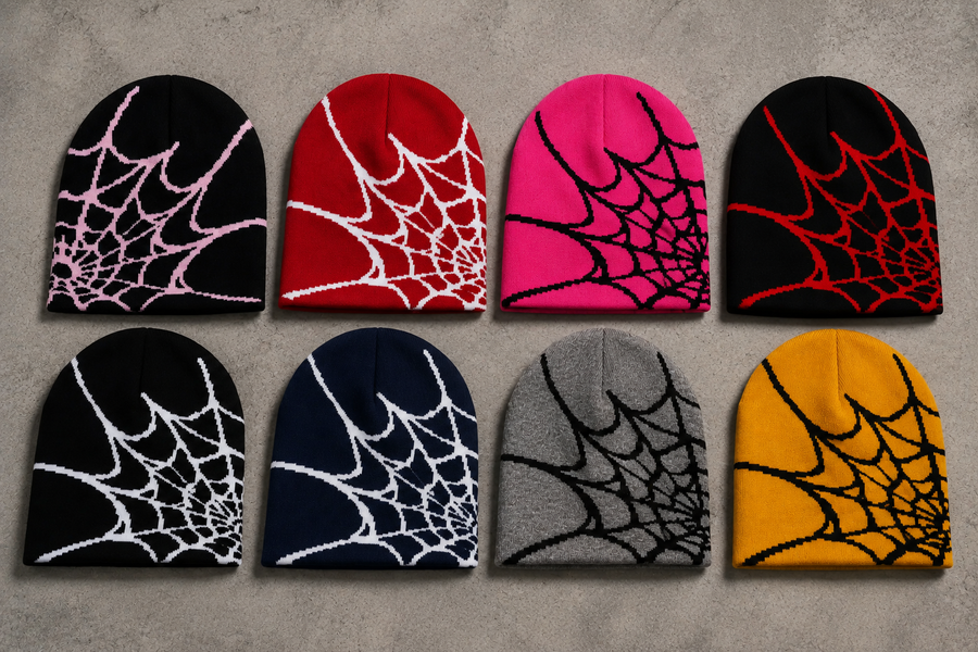 Spider Web Beanies