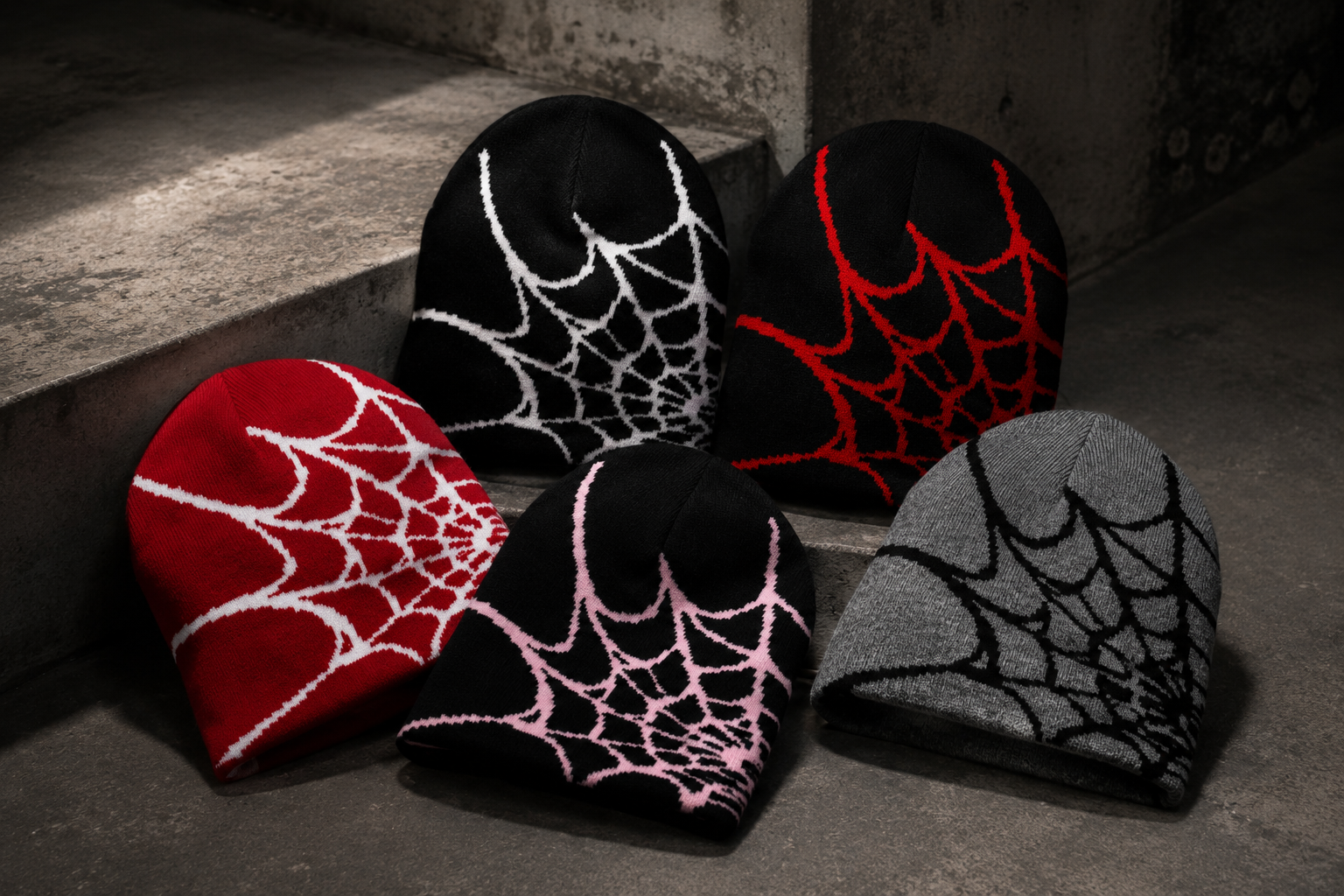 Spider Web Beanies